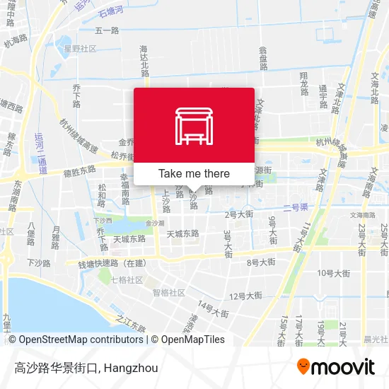 高沙路华景街口 map