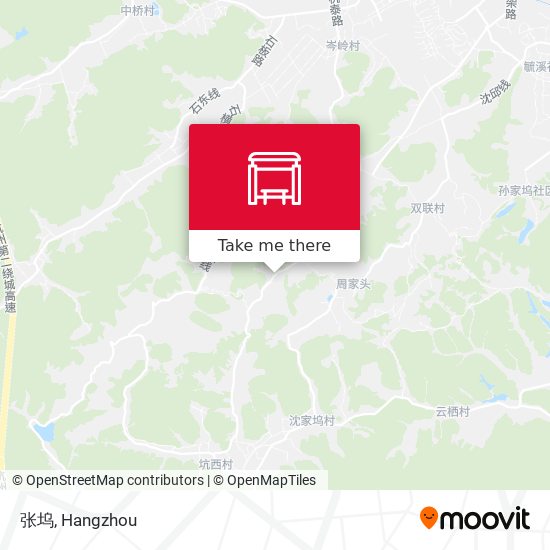 张坞 map