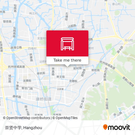 崇贤中学 map