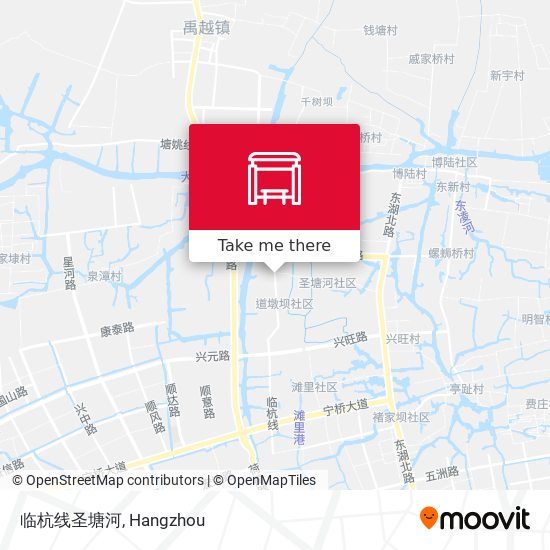 临杭线圣塘河 map
