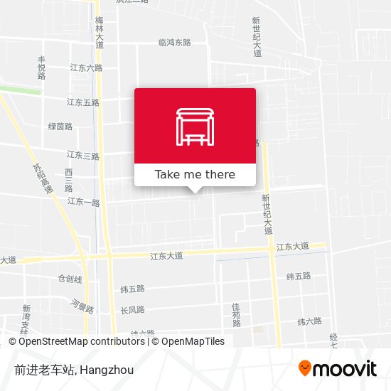 前进老车站 map