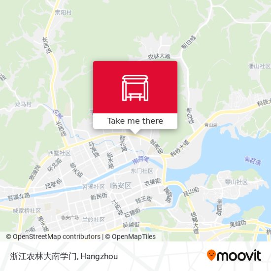 浙江农林大南学门 map