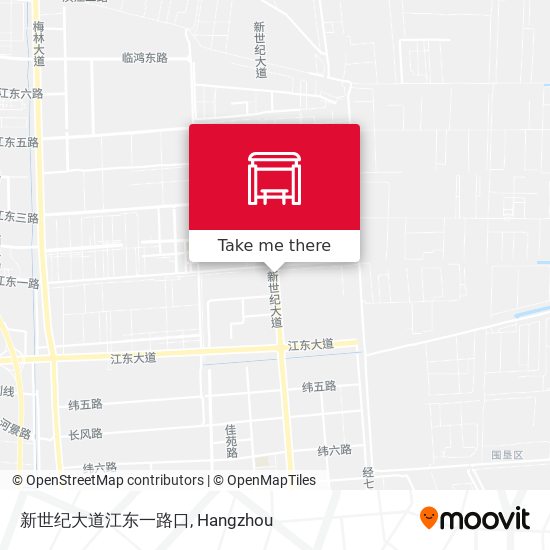 新世纪大道江东一路口 map