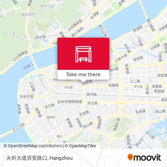 火炬大道滨安路口 map