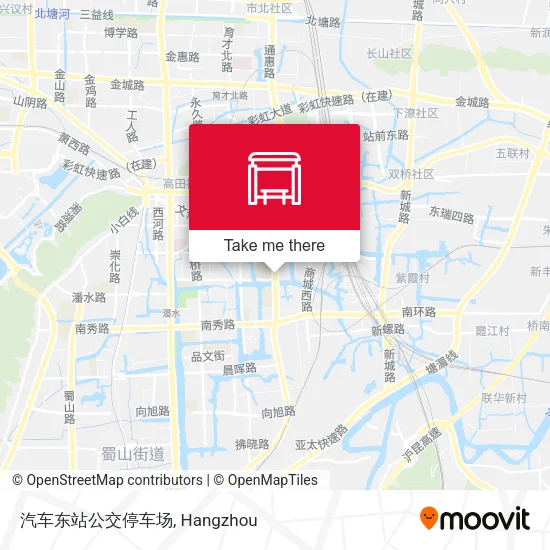 汽车东站公交停车场 map
