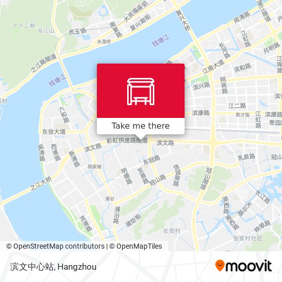 滨文中心站 map