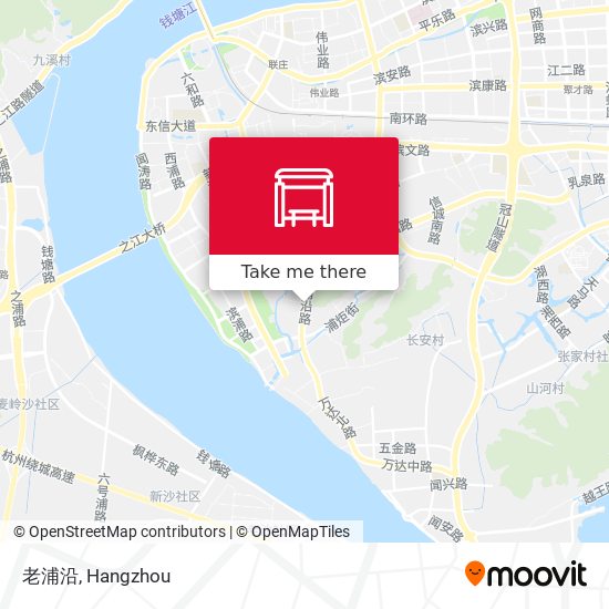 老浦沿 map