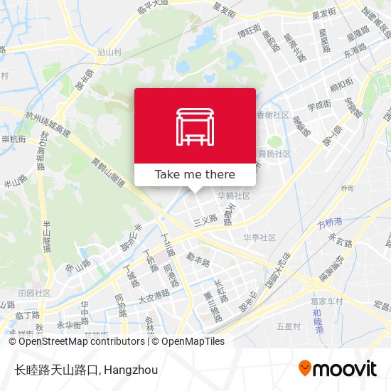 长睦路天山路口 map