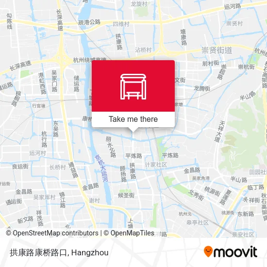 拱康路康桥路口 map