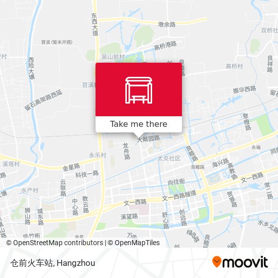 仓前火车站 map
