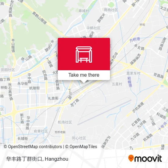 华丰路丁群街口 map