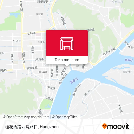 桂花西路西堤路口 map