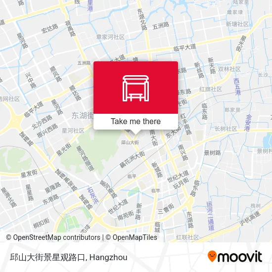 邱山大街景星观路口 map