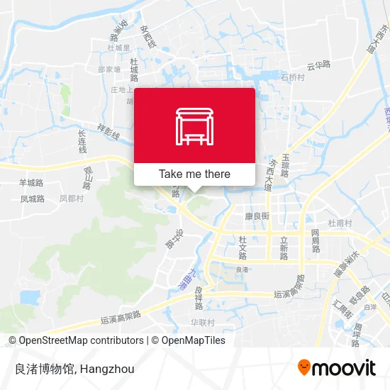良渚博物馆 map