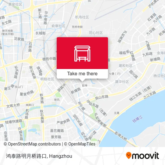 鸿泰路明月桥路口 map