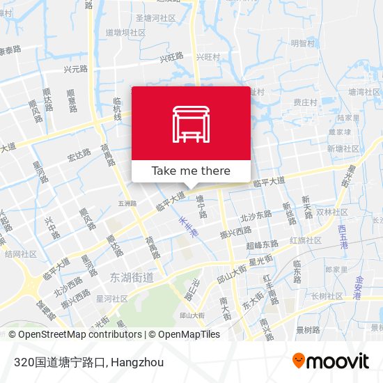 320国道塘宁路口 map