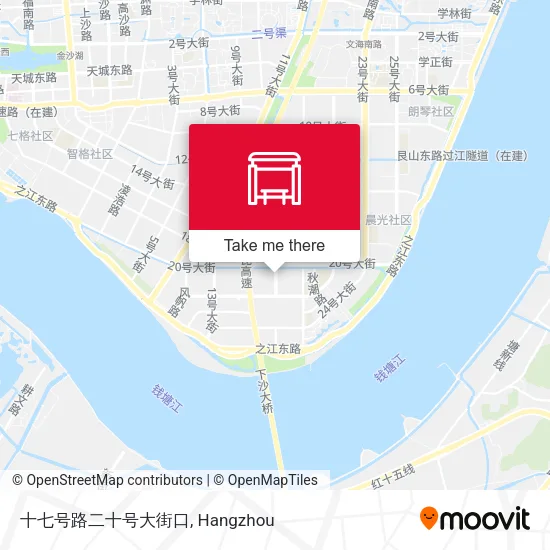 十七号路二十号大街口 map