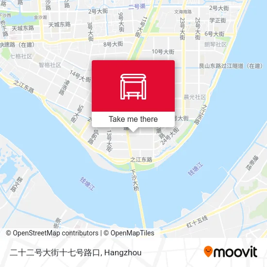 二十二号大街十七号路口 map