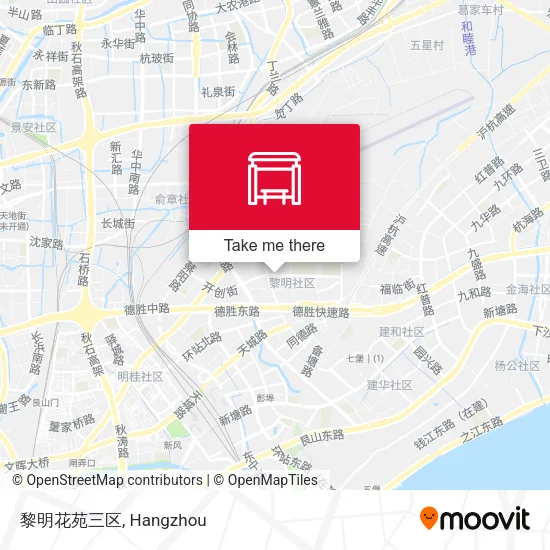 黎明花苑三区 map