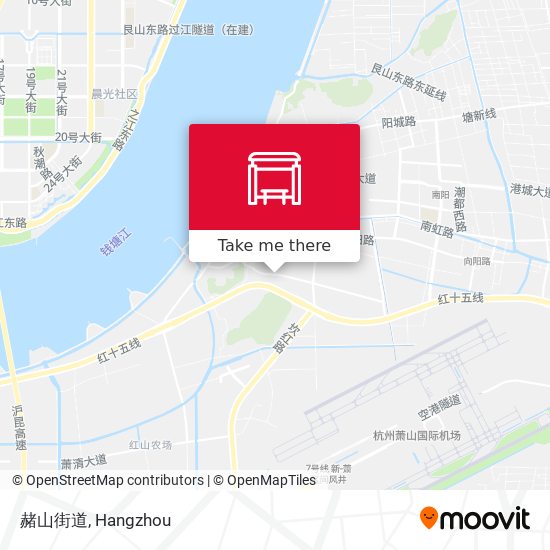 赭山街道 map