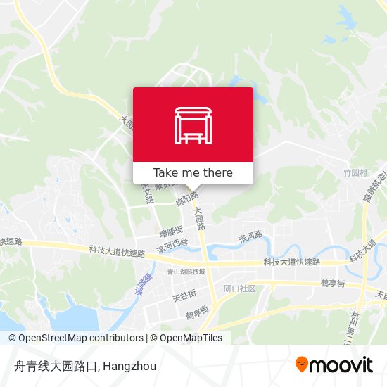 舟青线大园路口 map