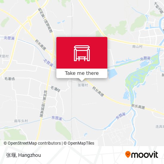 张堰 map