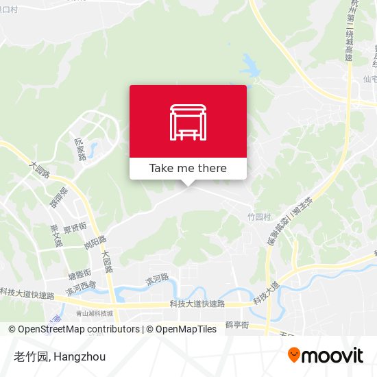 老竹园 map