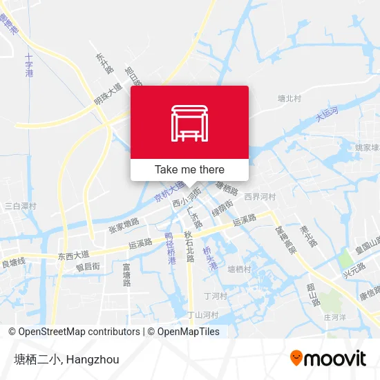 塘栖二小 map