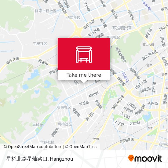 星桥北路星灿路口 map