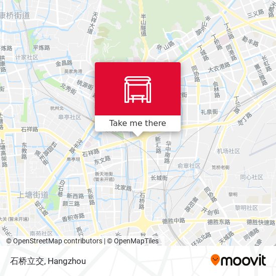 石桥立交 map