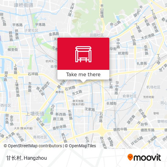 甘长村 map