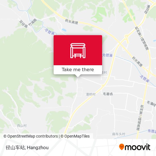 径山车站 map
