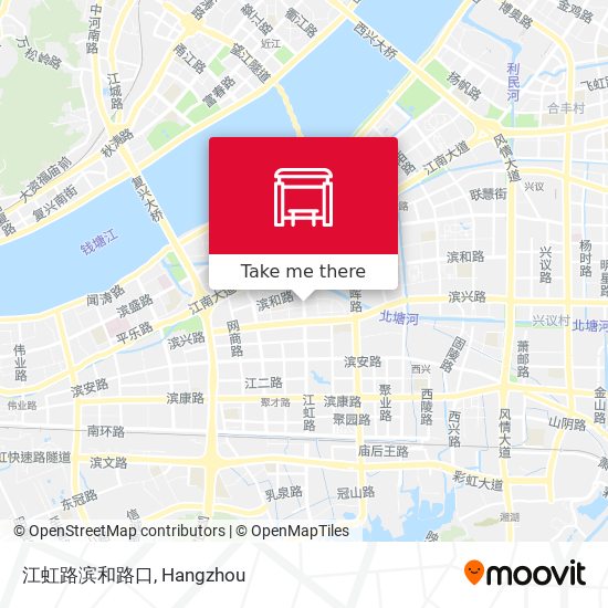 江虹路滨和路口 map