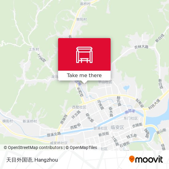 天目外国语 map