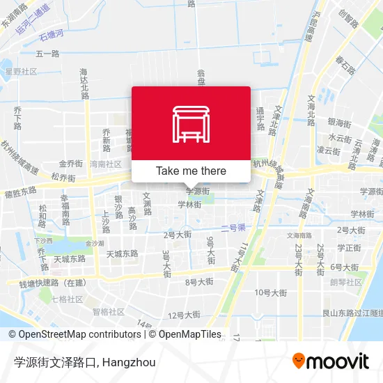学源街文泽路口 map