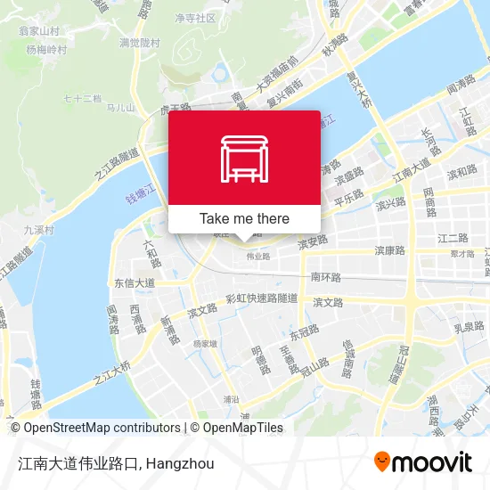 江南大道伟业路口 map