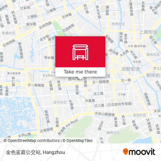 金色蓝庭公交站 map