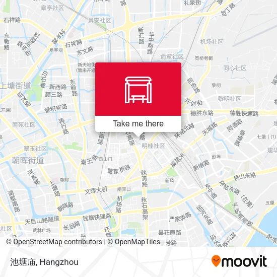 池塘庙 map