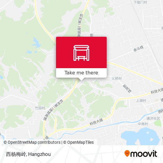 西杨梅岭 map