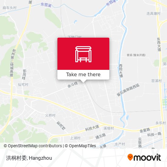 洪桐村委 map