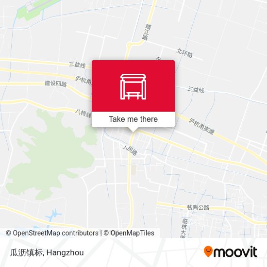 瓜沥镇标 map
