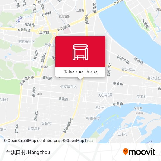 兰溪口村 map