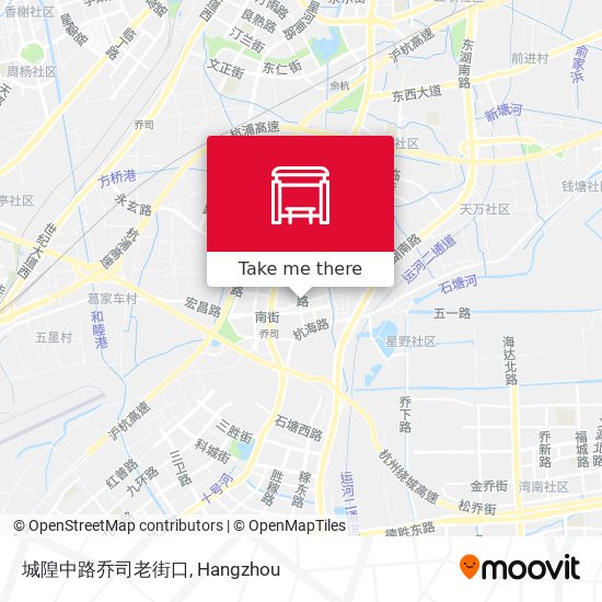 城隍中路乔司老街口 map