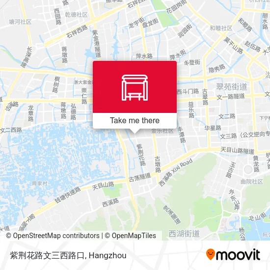 紫荆花路文三西路口 map