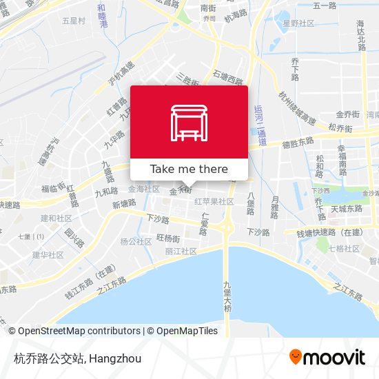 杭乔路公交站 map