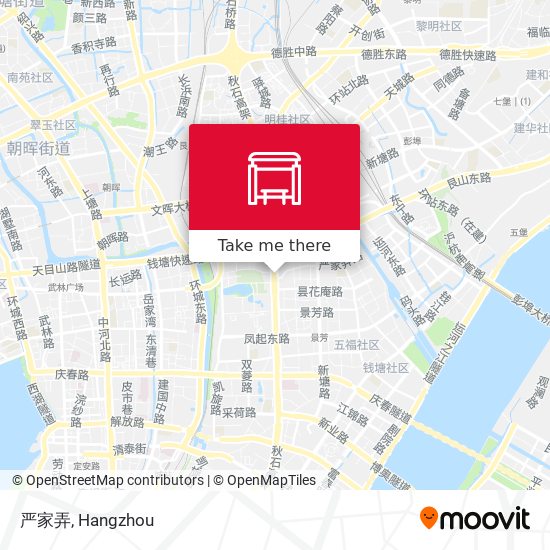 严家弄 map