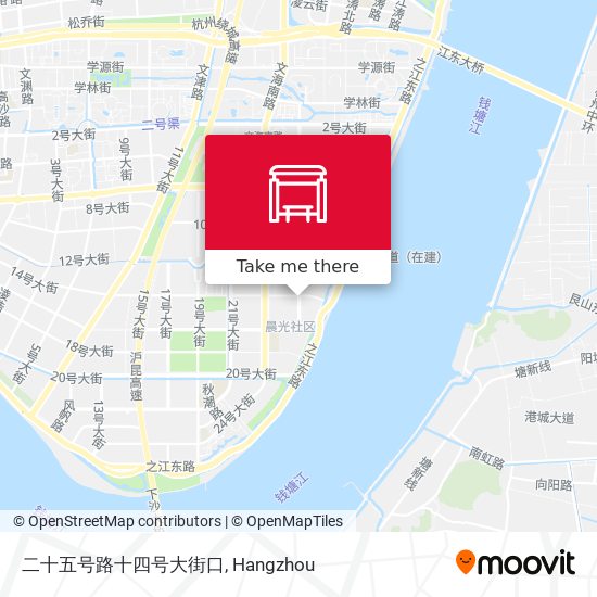 二十五号路十四号大街口 map