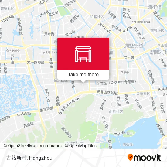 古荡新村 map
