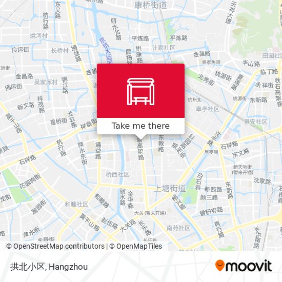 拱北小区 map