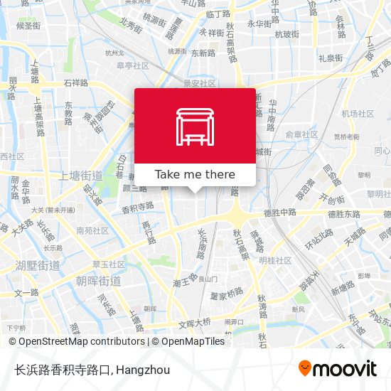 长浜路香积寺路口 map